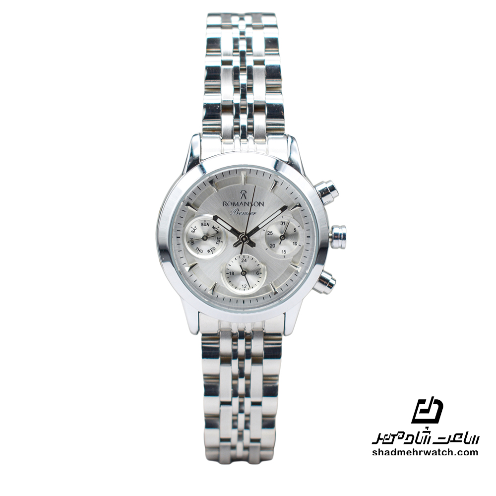 Picsart_25-10-11_19-36-46-540 ساعت مچی فول تایم زنانه رومانسون 1381L