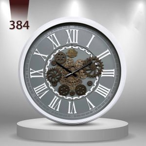 ساعت دیواری گرد طرح چرخ دنده ارس (Aras) کد 384 -1